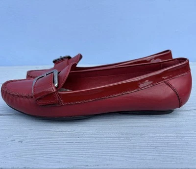 Cole Haan Women's Patent Leather Red Loafers Size 9AA - Image 1 of 4