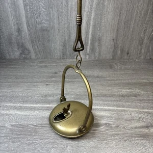 Seltene antike französische Bergleute Vogel Messing Öl Laterne 1800’er mit Griff Haken Dekor - Bild 1 von 14