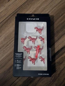 Funda Protectora MagSafe Transparente Coach Rexy Brillo Dinosaurio iPhone 15 Pro Max - Imagen 1 de 3