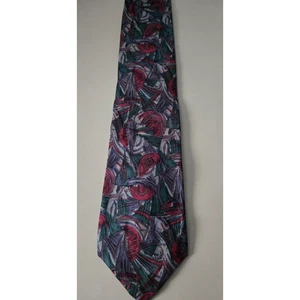 Dodds Country Squire Krawatte rot grün schwarz Vintage - Bild 1 von 3