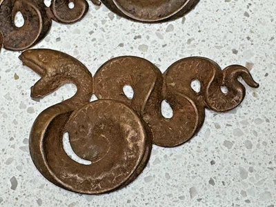 Oya Ayao Yewa Obba Nana Buruku Orisha Herramientas Serpiente Lote de 5 De Colección Foto 1 de 4