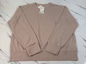 Uniqlo Damen weiches Strickfleece Rundhals T-Shirt Pullover rosa Größe XS - Bild 1 von 11