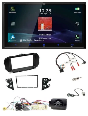 JVC USB Bluetooth 2DIN DAB Lenkrad Autoradio für Kia Soul 17-19 schwarz Display - Bild 1 von 4