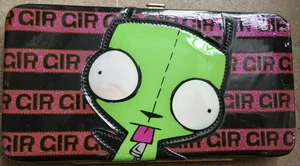 Vintage 2012 Viacom Hot Topic Invader Zim GIR Hardcase Geldbörse selten Glitzer 7"x3,75" - Bild 1 von 8