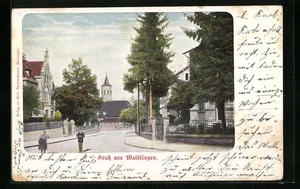 Waiblingen, Ansichtskarte, Straßenpartie mit Gebäudeansicht 1903  - Picture 1 of 2