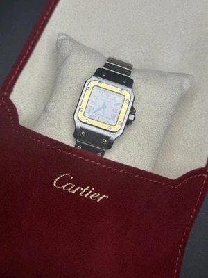 Cartier Santos Ref. 1170902 Stainless steel & 18k Gold Automatic + Cartier Pouch - Image 1 of 4