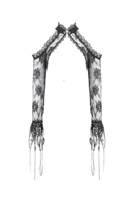 Bolero de encaje floral con hombros descubiertos punk gótico negro Dark In Love para mujer Foto 1 de 4