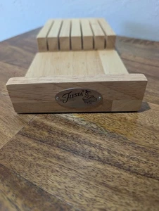 Fiestaware Holz in Schublade Messerblock Fiesta Küche NUR BLOCK keine Messer 11x5 - Bild 1 von 4