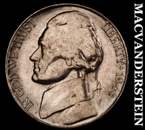 1946-S Jefferson Nickel - Choice Gem Brilliant Uncirculated  Lustrous  #G658 - Picture 1 of 2