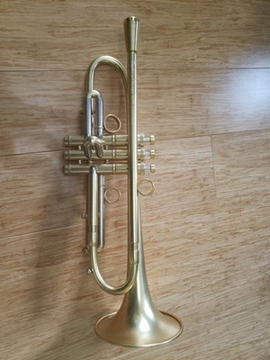 Nueva trompeta estándar Taylor Chicago 46 II hecha a mano en laca satinada dorada. Foto 1 de 4