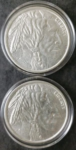 Two Regency Mint 1oz Silver Buffalo Rounds in Capsules - Picture 1 of 3