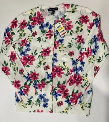 Karin Scott 花卉纽扣围巾 M 码 — 第 1/2 张图片