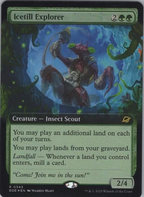 MTG (FOIL) Icetill Explorer (Extended Art) R Edge of Eternities 343 NM - Image 1 of 2