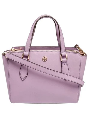 Bolso de Mano Tory Burch Emerson Mini Top Cremallera Cuero Lavanda Usado en Excelente Condición 30 Foto 1 de 4