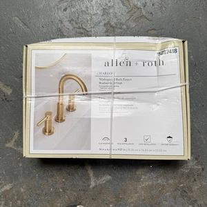 Allen + Roth 5287418 Harlow Rubinetto da bagno diffuso finitura oro spazzolato - Foto 1 di 2