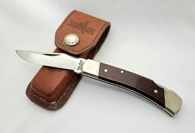 Faca de bolso dobrável vintage Schrade Uncle Henry LB5 23/4 polegadas com bainha EUA - Imagem 1 de 4