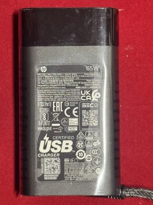 Genuine OEM HP 65W USB-C Type C AC Adapter Charger Spectre x360 13 14 15 ENVY - Image 1 of 4