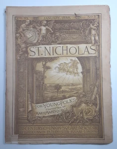 1888 St NICHOLAS Magazine~CHRISTMAS PANTOMIMES~Women Cadets~ARABIAN KID Games - Picture 1 of 24