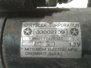 Starter Motor 6-242 Fits 87-93 CHEROKEE 595813 - Picture 1 of 5