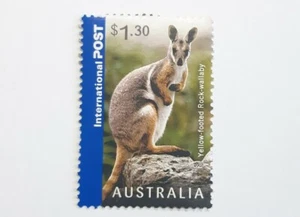 Francobollo Raro Australia International Post Yellow Footed Rock Canguro $ 1.30 - Foto 1 di 1