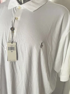 RALPH LAUREN POLO Shirt NEW 3XLT White 3X Tall NWT $110 MSRP Tag Soft Cotton - Picture 1 of 6