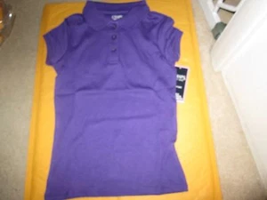 CHAP'S SCHOOL UNIFORM APPROVED GIRL'S POLO SHIRT NEW PURPLE SIZE 5 MEDIUM - Picture 1 of 1