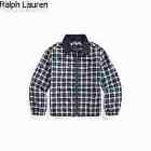 Ralph Lauren Green/White Multi Plaid Cotton Oxford Jacket, Us 4T
