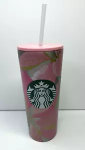 NUOVO STARBUCKS Holiday 2020 Vasoio a sirena Poinsettia in acciaio inox 24 oz Venti - Foto 1 di 4