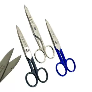 Set of 3 Electrician Scissors for Cutting and Stripping Wire, 5.25" Long, Color - Picture 1 of 13