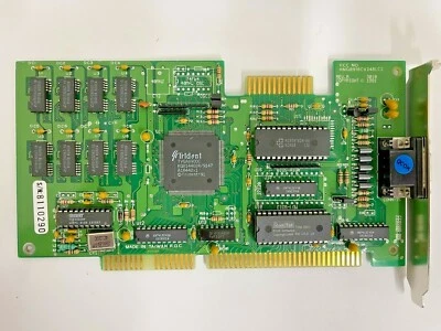 RARE VINTAGE 1991 TRIDENT TVGA8900C 1 MEG 16 BIT ISA VGA CARD GREEN PCB MXB32 - Image 1 of 2