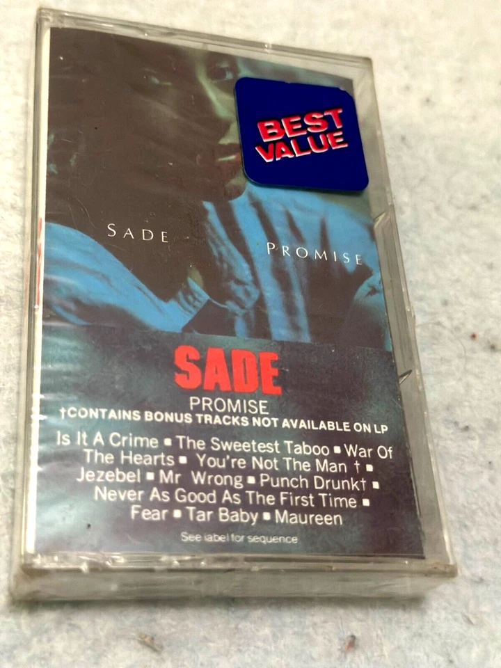 SADE - PROMISE - CASSETTE - SEALED- 2ND PRESS MINT PIC COVER - Image 1 of 1