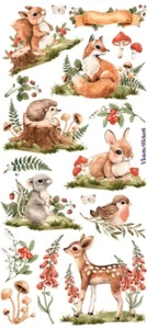 Violette Stickers Woodland Animal Friends Crafts Planner Supply Scrapbook Bunny - Picture 1 of 2