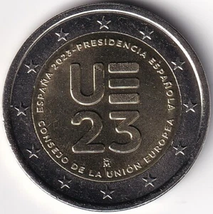 2 Euro Gedenkmünze Spanien - 2023 - "Vorsitz i. Rat d. Europäischen Union" - Bild 1 von 2