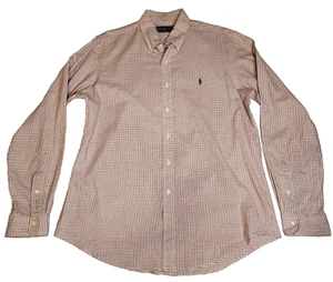 Ralph Lauren Blue Label Herren Hemd Gr. L rot anthrazit kariert Button Down Tasche - Bild 1 von 9