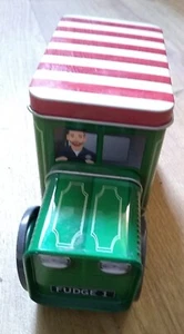 Delivery Van Shaped Fudge Tin Storage Tin - Empty Collectable 19x11.5x10cm Nice - Picture 1 of 6