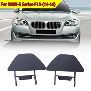 2Pcs Bumper Headlight Headlamp Washer Cap Cover Fit for BMW 535i F10 F18 14-2016 - Picture 1 of 8