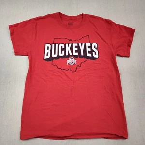 Ohio State Buckeyes OSU T-Shirt Size M Medium State Outline NCAA College Sports - Picture 1 of 5