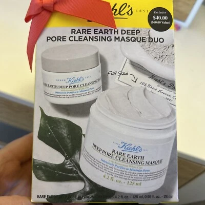 Kiehl's Rare Earth Deep Pore Cleansing Masque - 4.2oz/125ml + 0.95oz/28ml - Image 1 of 3