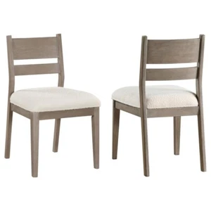 Cornelia Wood Dining Side Chair Coastal Grey (Set of 2) - Picture 1 of 5