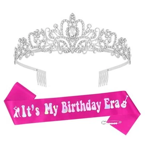 It's My Birthday Era Sash and Birthday Crown for Women Era Tour Birthday Part... - Picture 1 of 8