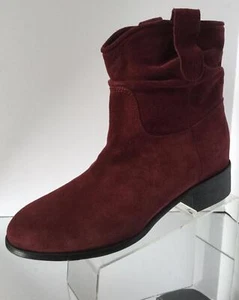NEW EL CAMPERO Bordo Burgandy Suede Ankle Boots - MSRP $400.00! - Picture 1 of 9