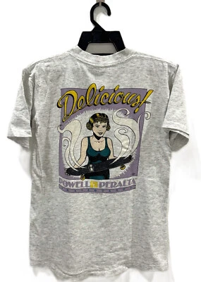 VINTAGE 1991 POWELL PERALTA DELICIOUS WE DELIVER SKATEBOARDS T-SHIRT ZORLAC ALVA - Image 1 of 4