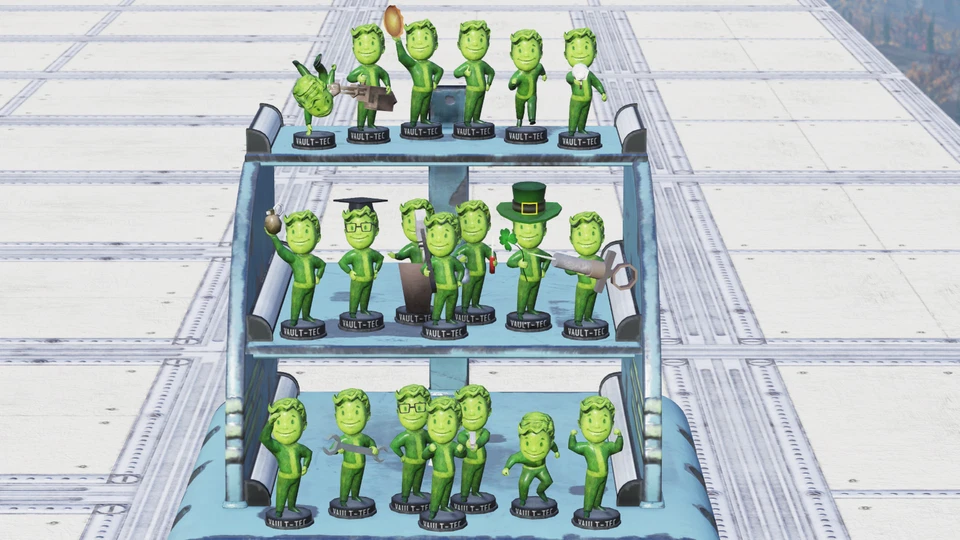 FALLOUT 76 PC NEW! All 20 GLOWING BOBBLEHEADS SET [ONE OF EACH] - Image 1 of 1