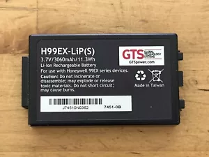 GTS H99EX-LiP(S) Rechargeable Battery 3.7V 3060mAh 11.3Wh for Honeywell 99EX - Picture 1 of 1