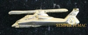 MADE IN THE USA! RAH-66 COMANCHE STEALTH HELICOPTER HAT PIN US ARMY Sikorsky WOW - Picture 1 of 2