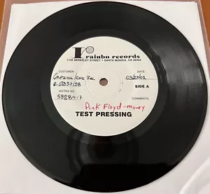 PINK FLOYD Money RARE US 7" TEST PRESSING SINGLE DJ PROMO VINYL - Rainbo Records - Foto 1 di 6