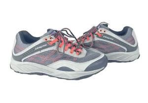 Patagonia Womens Specter Narwhal T80642 Gray Orange Lace Up Running Shoes Sz 8.5