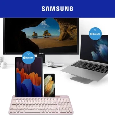 SAMSUNG Multi-Pairing Mini Keyboard Pink SK-P1000P Wireless Bluetooth5.0 2.4GHz - Image 1 of 4