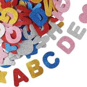 140pcs Colorful Glitter Foam Letter Stickers Self-Adhesive for Scrapbooks,Cards - Picture 1 of 10