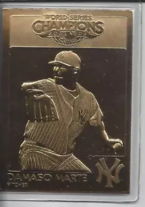 Tarjeta de oro Damaso Marte 2009 New York Yankee Danbury Mint Serie Mundial - Imagen 1 de 1